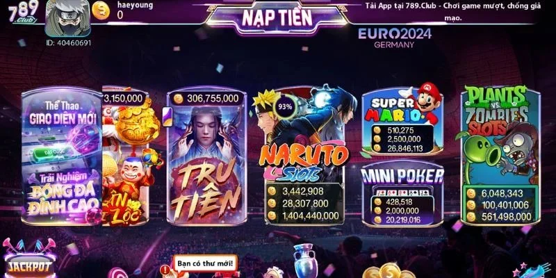 Slots Game 789Club – Quay hũ cực đỉnh, nổ thưởng mỗi ngày